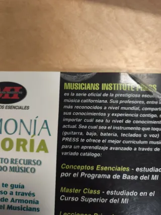 Libro Armonía y Teoría Musical MI