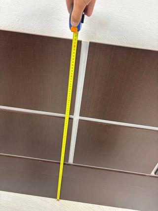 Cabecero de madera marrón y blanco para cama 150