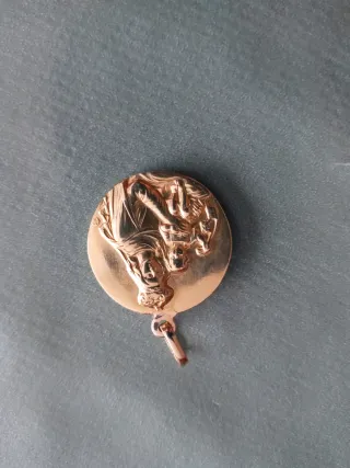 Medalla virgen y sagrado corazón de Jesús