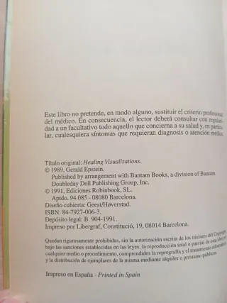 Visualización curativa. Gerald Epstein.