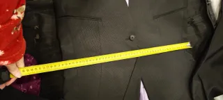 Traje de Novio Negro con Corbata Roja