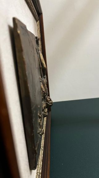 Bassorilievo vintage pattinatrici