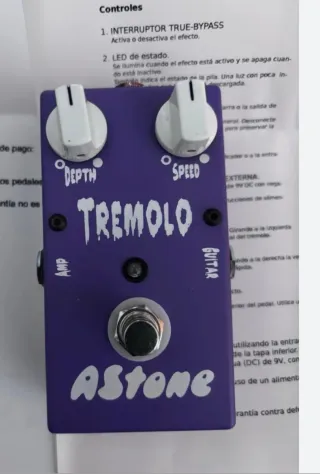 Pedal Guitarra Tremolo Astone Hecho a Mano