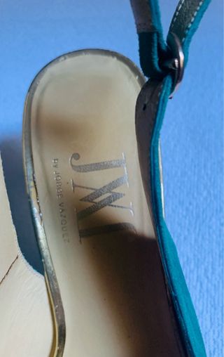 Salones Destalonados Verde Esmeralda