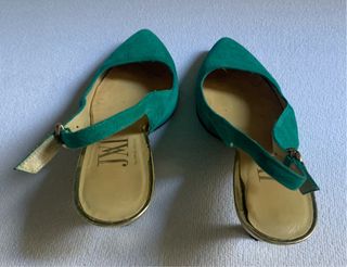 Salones Destalonados Verde Esmeralda