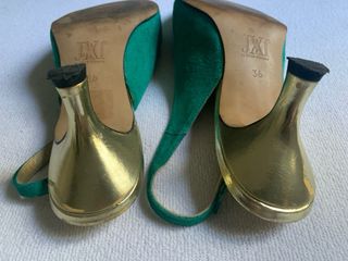 Salones Destalonados Verde Esmeralda