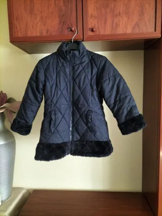 Abrigo niña negro 10 años