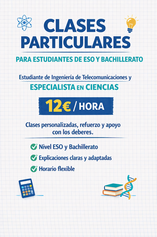 Clases Particulares ESO y Bach en Colmenar Viejo