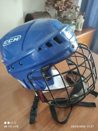 Casco Hockey Infantil CCM Azul
