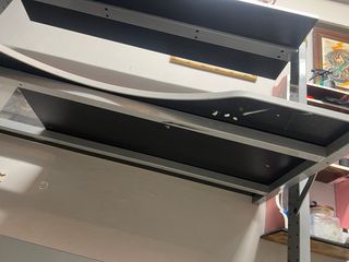 Tavolo da design/disegno in legno e metallo