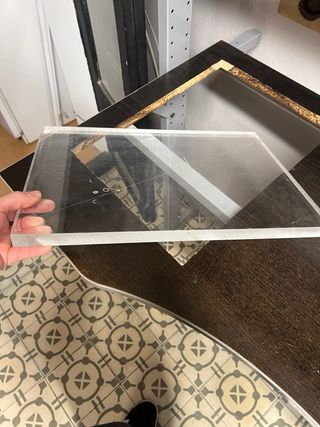 Tavolo da design/disegno in legno e metallo