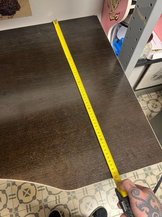 Tavolo da design/disegno in legno e metallo