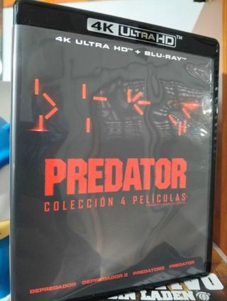 Colección Predator 4 Películas 4K UHD + Blu-Ray