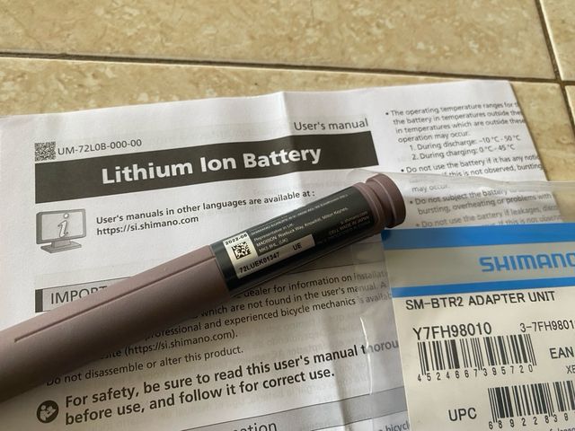 Batería Shimano BT-DN110-A Di2