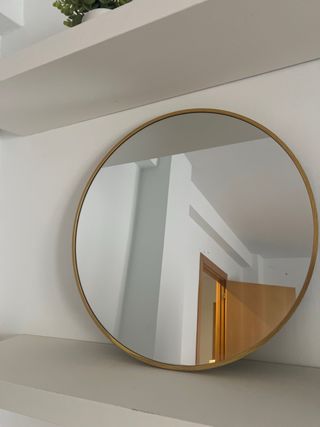 Espejo Redondo madera.