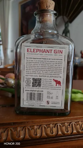 Bottiglia vuota Elephant Gin London