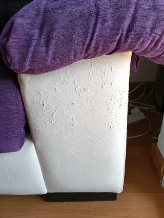 Sofá modular 4 plazas tela morado