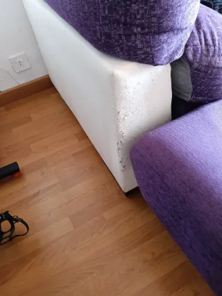 Sofá modular 4 plazas tela morado