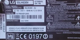 Placa LG 55LH630V - 607MAVD1L903