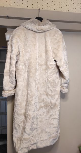 Cappotto donna pelliccia ecologica beige