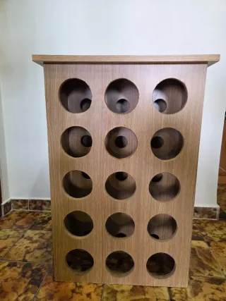 Estante para vino de madera