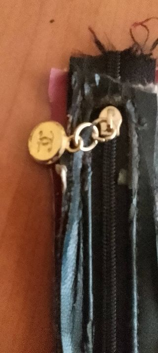 Cerniera con taschino Chanel Paris 20x6cm