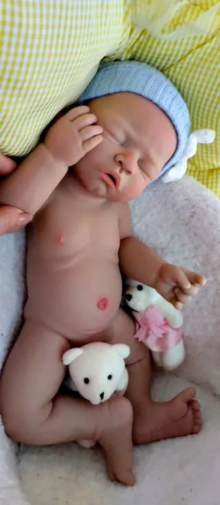 Bebé Reborn Silicona Completa Niño 44cm ARTESANAL