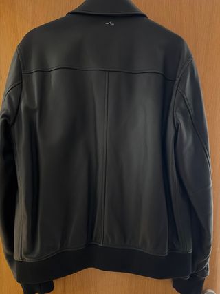 Chaqueta de cuero Paul & Shark Negra