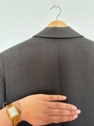 Blazer Zara Gris Marengo