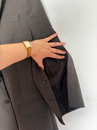 Blazer Zara Gris Marengo