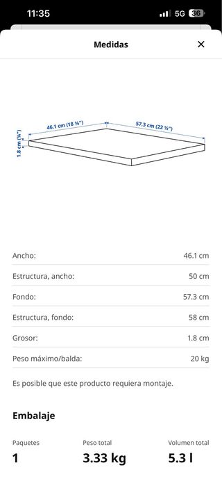 Balda Ikea Komplement Pax Blanca