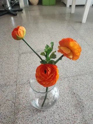 Flores artificiales tela 7 varas