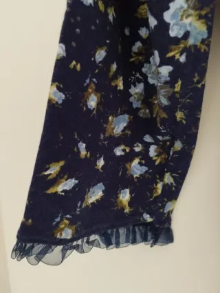 Maglia floreale maniche 3/4 tg. unica