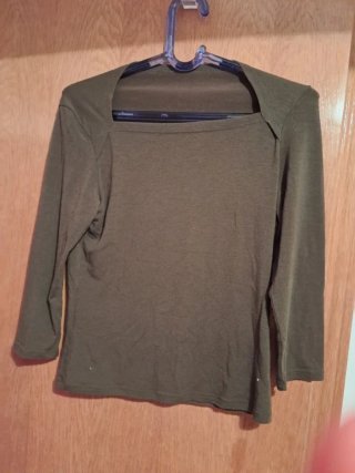 Jersey gris manga larga
