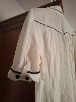 Camisa Stradivarius Blanca Talla L