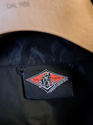 Iconico giubbotto Bear uomo blu notte