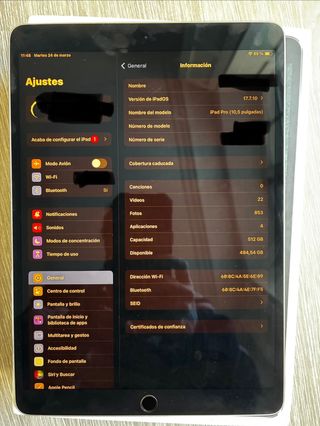 iPad Pro 10.5 512GB Plata