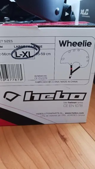 Casco Hebo Wheelie Nero L Bmx Biketrial