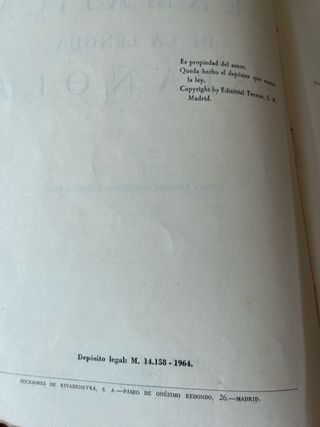 Gramáticade la Lengua Española 1964