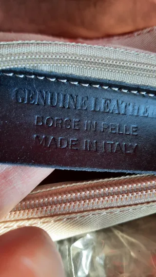 Borsa camoscio frange nuova