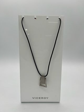 Collar Viceroy acero y Cordón Negro