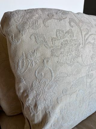 Conjunto 2 sofás tela beige