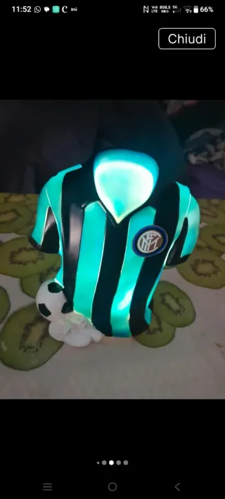 Tazza Inter con cucchiaino e lampada