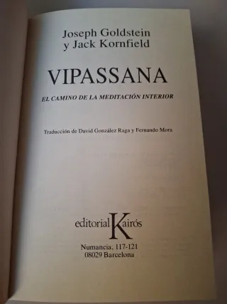 Vipassana: El camino para la meditacion interio...