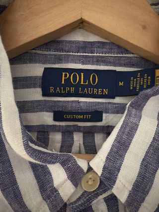 Camisa Polo Ralph Lauren Rayas Azul Blanco