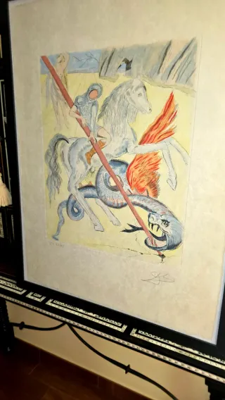 Salvador Dalí. Litografia original firmada a mano