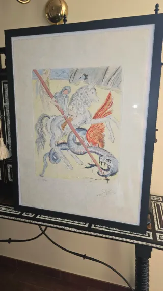 Salvador Dalí. Litografia original firmada a mano