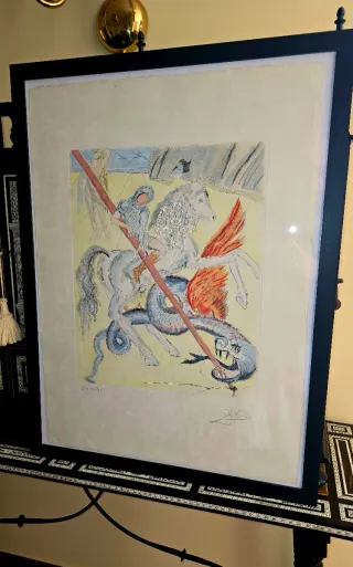 Salvador Dalí. Litografia original firmada a mano