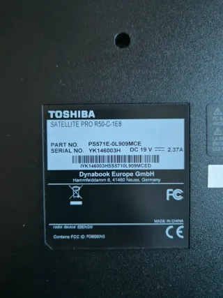 Toshiba Satellite Pro R50-C-1E8 Portátil