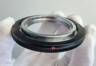 Adaptador objetivos rosca M42 a montura CANON FD.